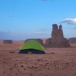 Desert camping in Algeria
