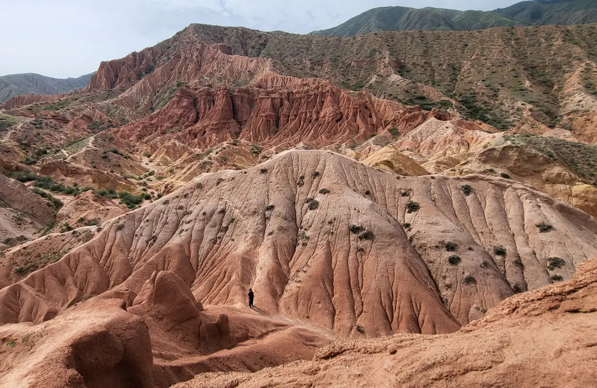 Mountain landscape in Kyrgyzstan