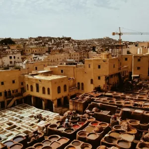 Historic medina and tanneries in Fes